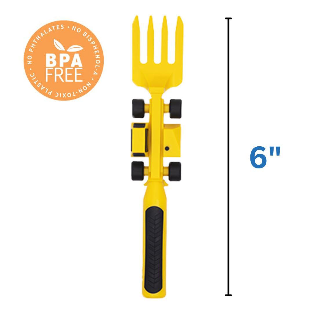 Constructive Eating Plate and Utensils Set