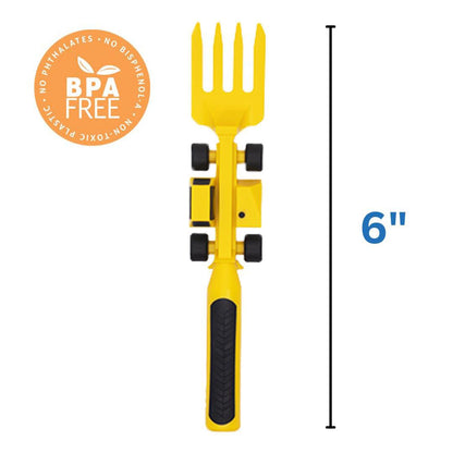 Constructive Eating Plate and Utensils Set