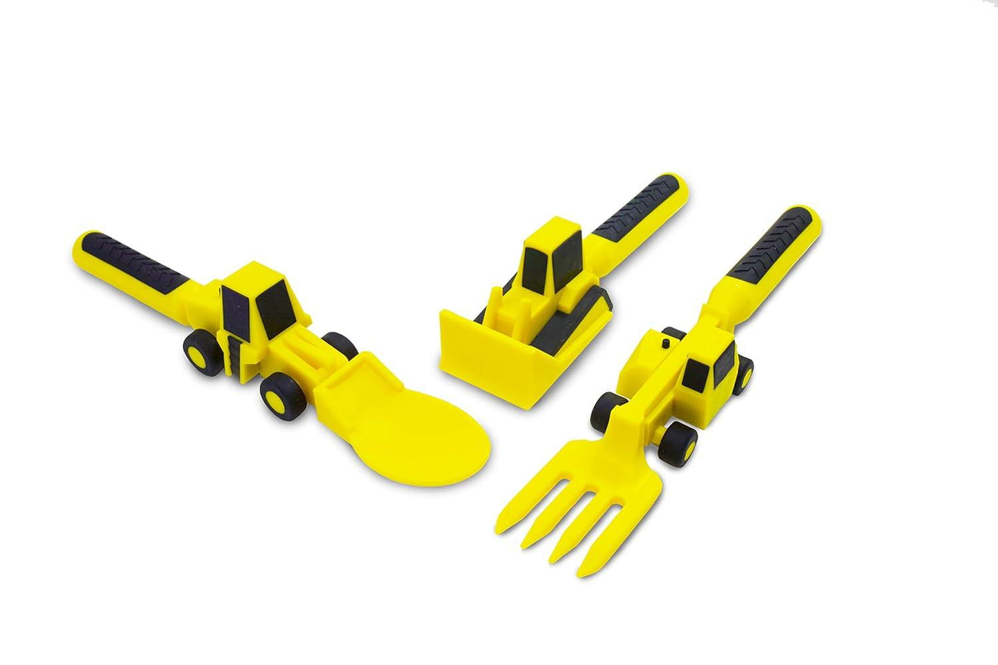 Constructive Eating Plate and Utensils Set